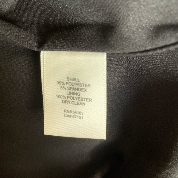 Black collared midi evening dress - Picture 5 of 6